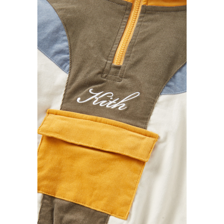 Kith - Novelty Colour-block Track Jacket in Corduroy Multicolour