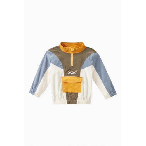 Kith - Novelty Colour-block Track Jacket in Corduroy Multicolour