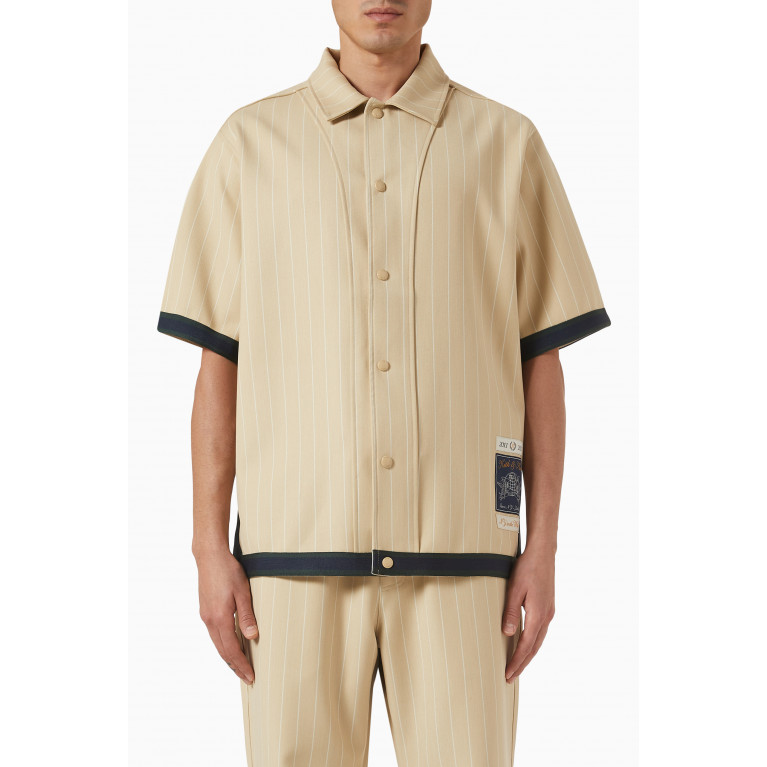 Kith - Pinstripe Woodpoint Shirt Neutral