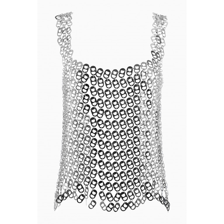 Aya Muse - Rein Chain-mail Top in Metal
