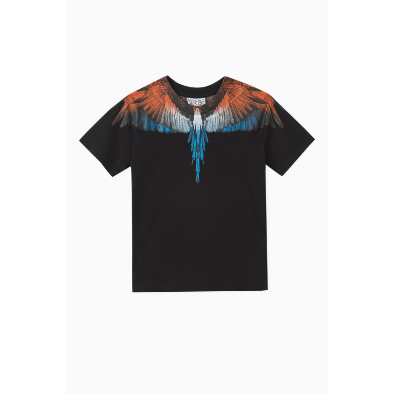 Marcelo Burlon - Bird Wings Graphic T-shirt in Cotton Jersey