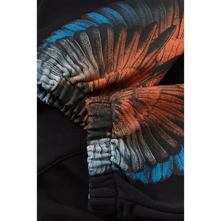 Marcelo Burlon - Bird Wings Graphic Sweatpants in Cotton Jersey