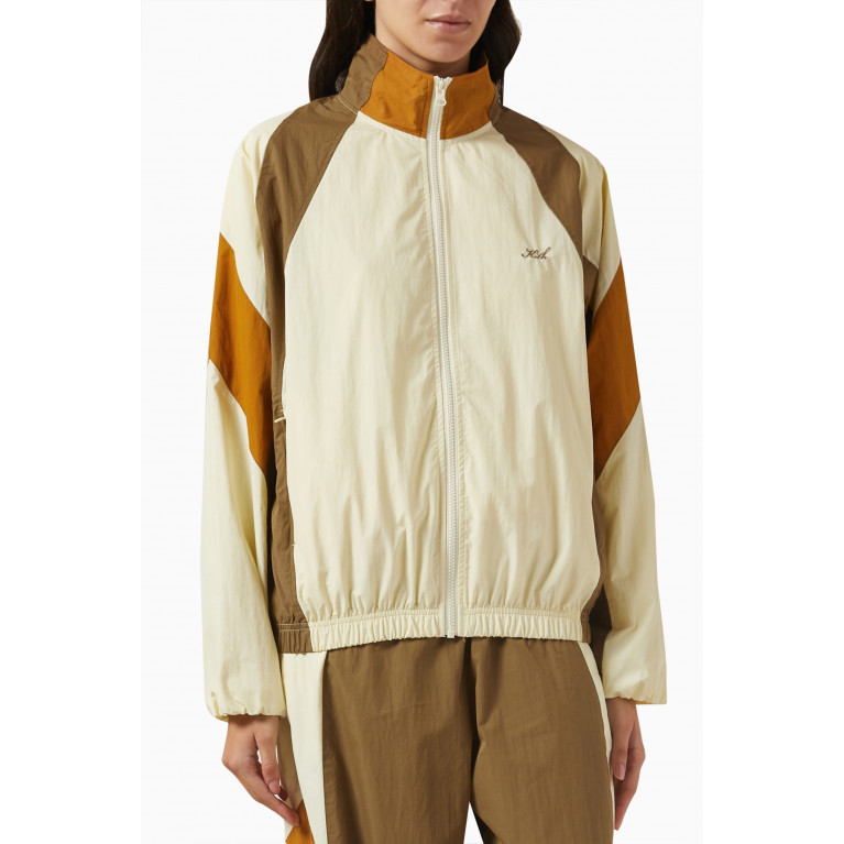 Kith - Carter Colour-block Wind Jacket in Cotton Blend Neutral