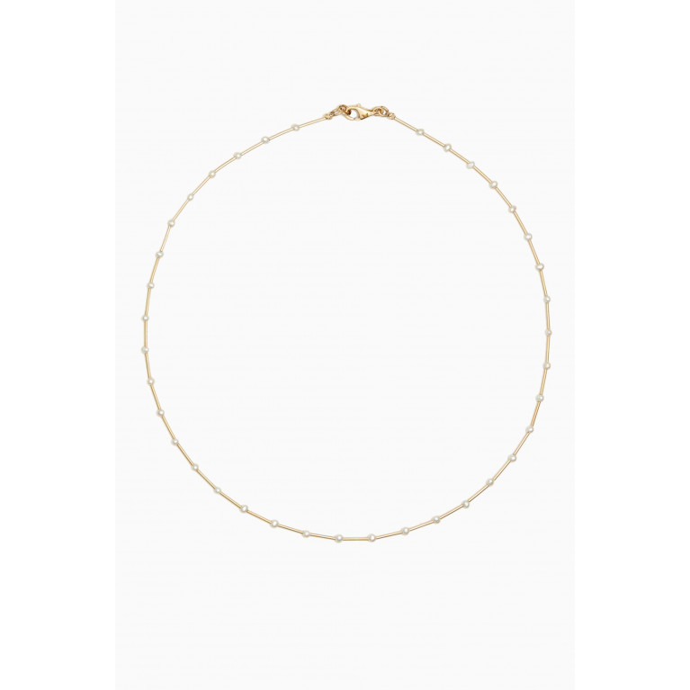 By Adina Eden - Petite Pear Chain Necklace in 14kt Gold