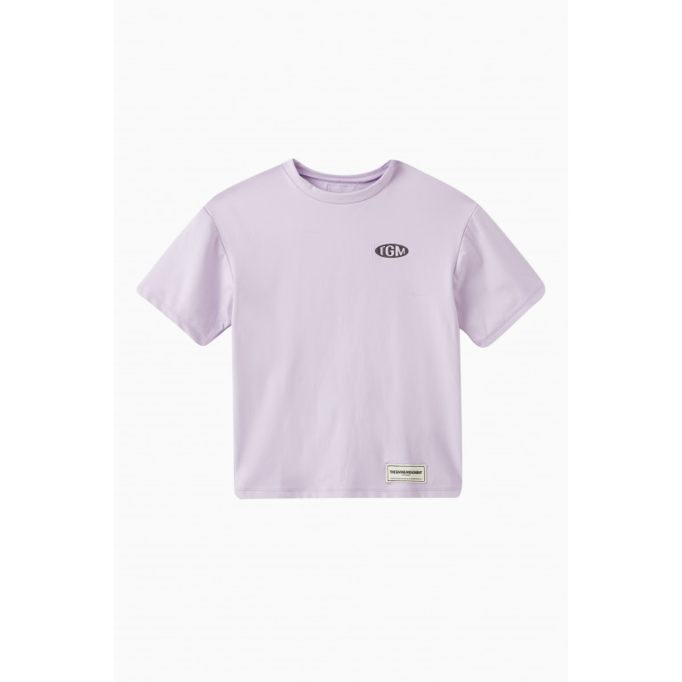 The Giving Movement - Oversized Logo T-shirt Purple