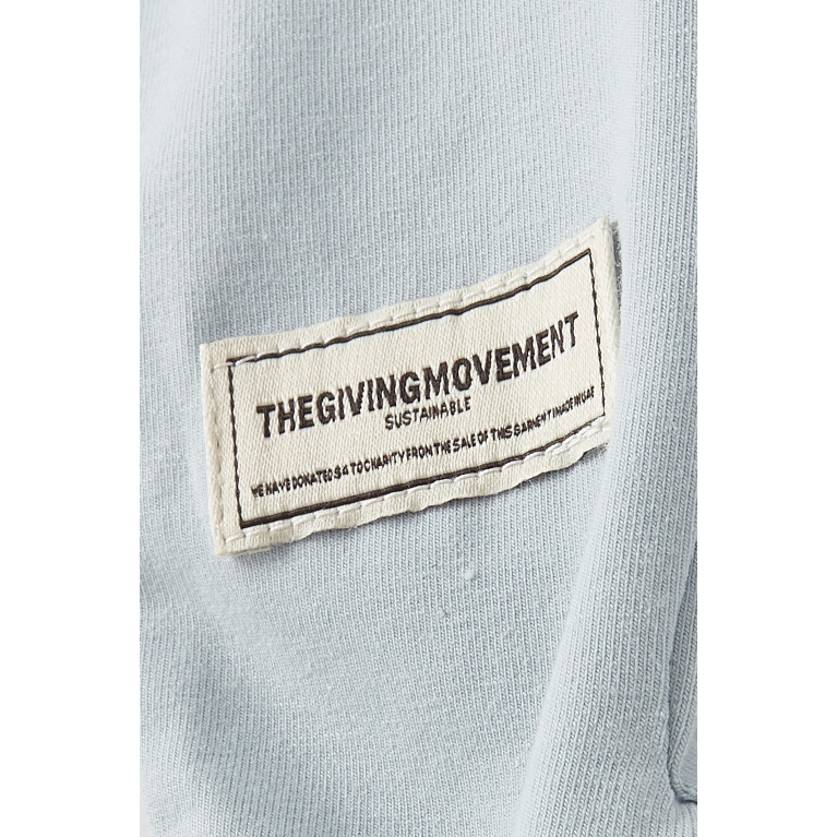 The Giving Movement - Logo Leggings in Cotton-blend Blue