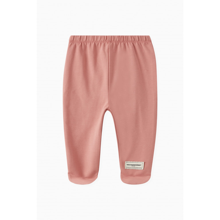 The Giving Movement - Logo Leggings in Cotton-blend Pink