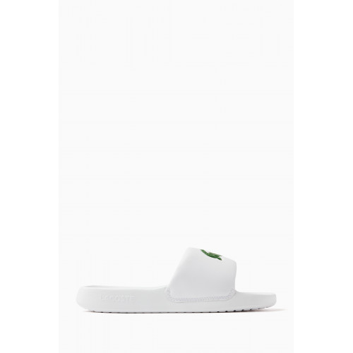 Lacoste - Croco 1.0 Open-toe Slides in Synthetic