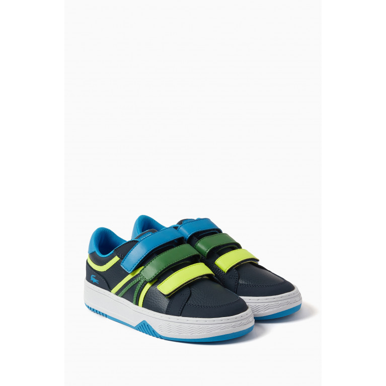 Lacoste - Tricolour Sneakers in Faux Leather Blue