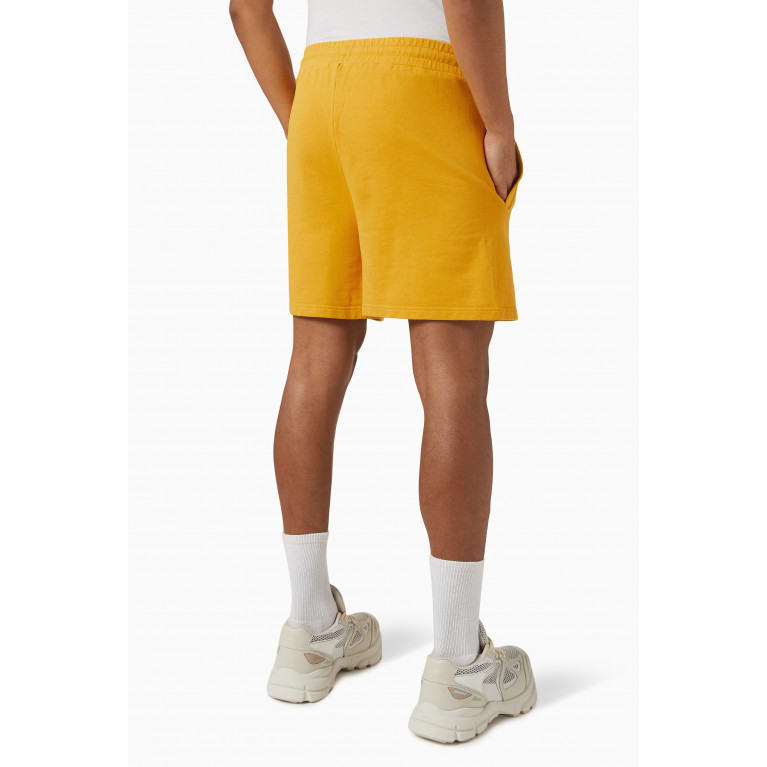 424 - Logo Print Shorts in Cotton Yellow