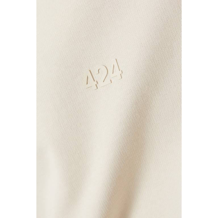 424 - Tonal Logo Hoodie in Fleece