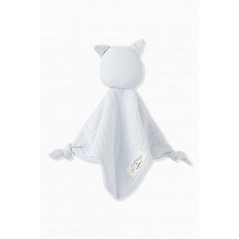 Teddy&Minou - Cat Plush Toy in Cotton Blue