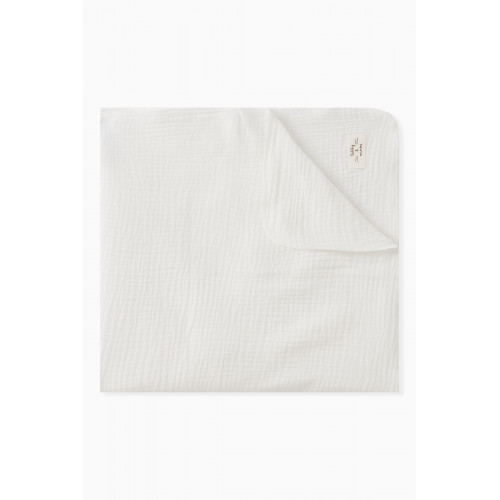 Teddy&Minou - Plain Blanket in Cotton White