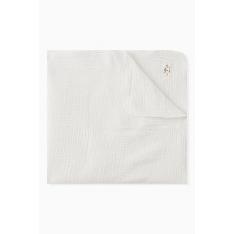 Teddy&Minou - Plain Blanket in Cotton White