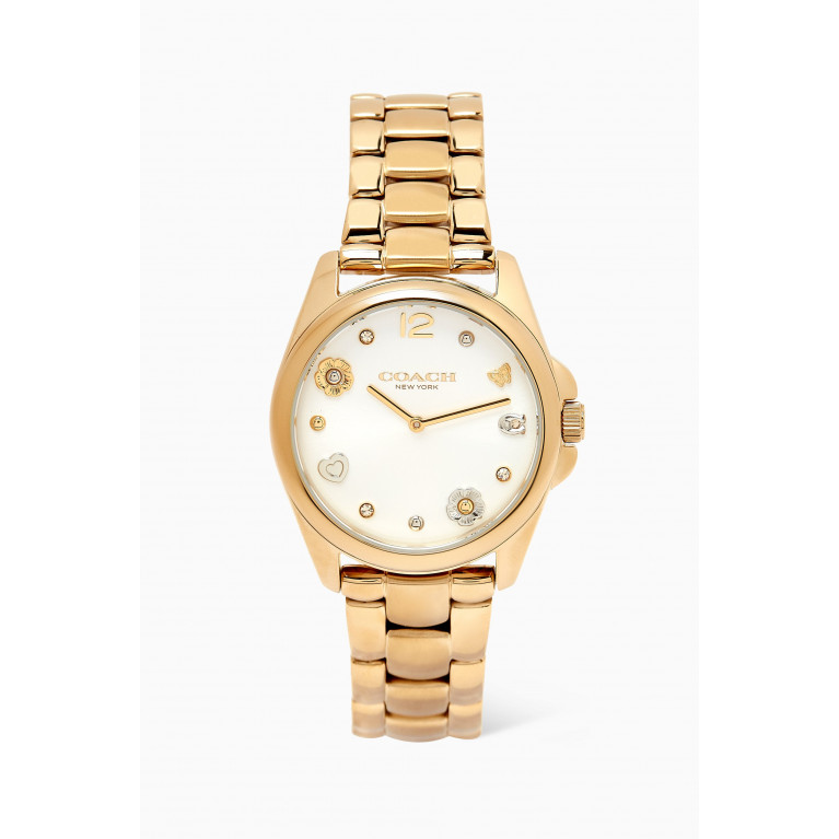 Coach - Greyson Quartz Gold-tone Steel Watch, 36mm