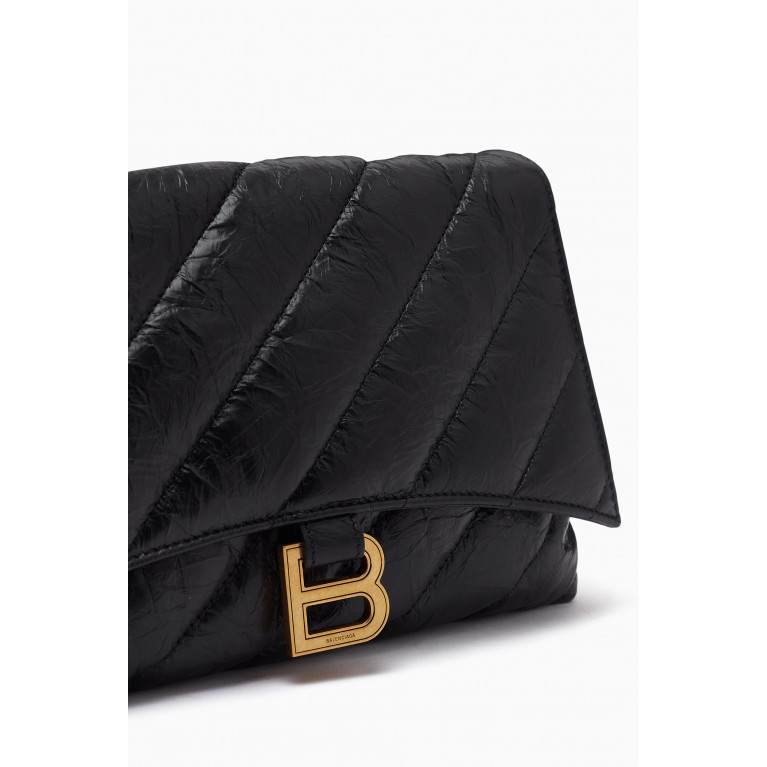 Balenciaga - Crush Medium Pouch in Quilted Leather
