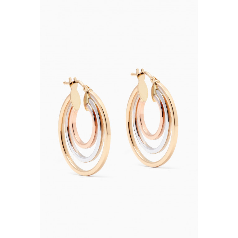 M's Gems - Gold Rush Hoop Earrings in 18kt Gold
