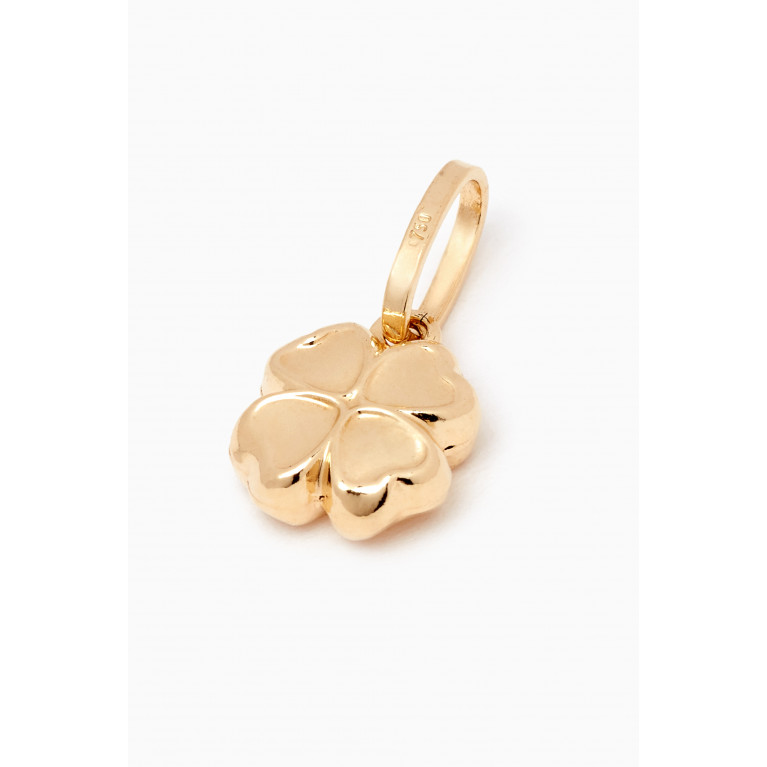 M's Gems - Golden Petal Pendant in 18kt Gold
