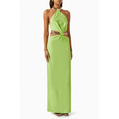 Bronx and Banco - Naomi Chain-link Maxi Dress in Cotton