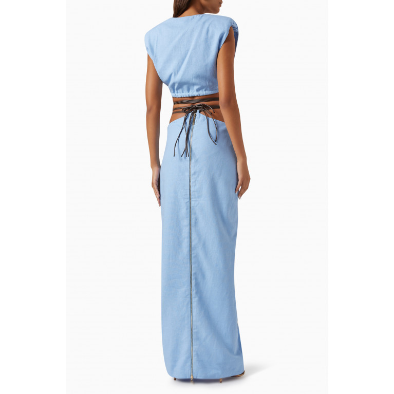 Bronx and Banco - Haba Cut-out Maxi Dress in Cotton