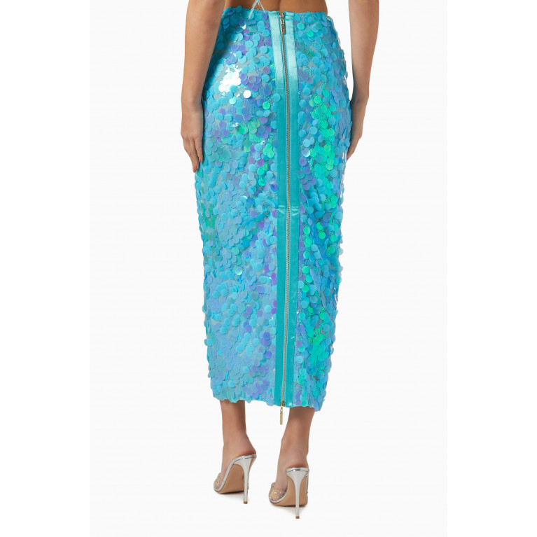 Bronx and Banco - Coco Midi Skirt in Mirror-sequins