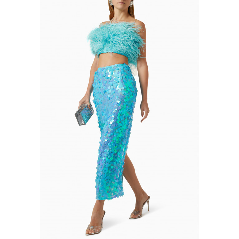 Bronx and Banco - Coco Midi Skirt in Mirror-sequins
