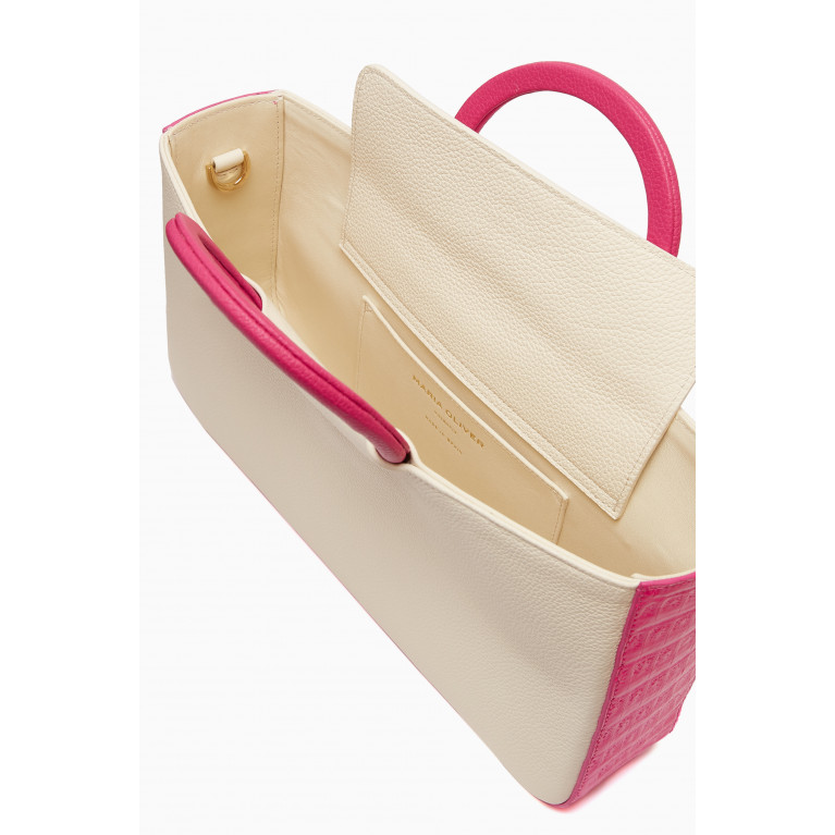 Maria Oliver - Margarite Tote Bag in Linen Pink