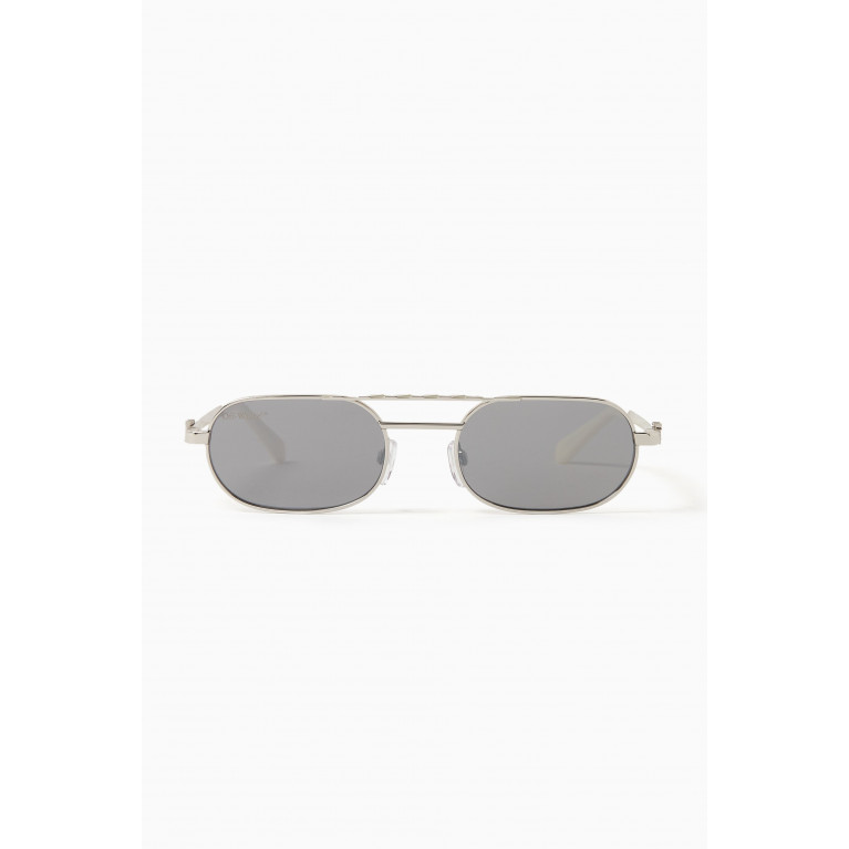 Off-White - Baltimore Sunglasses in Acetate Silver