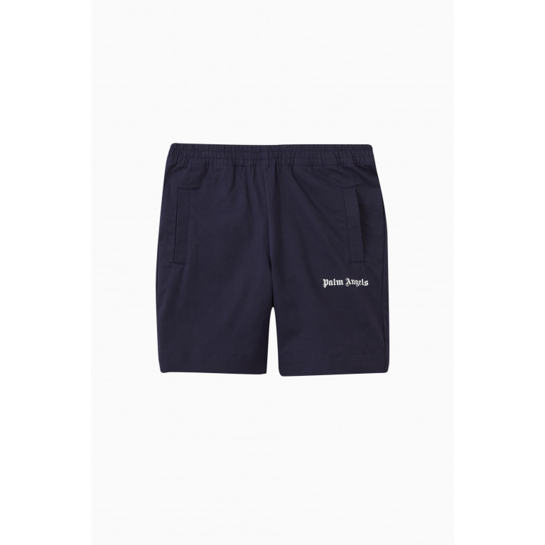 Palm Angels - Logo Print Shorts in Cotton
