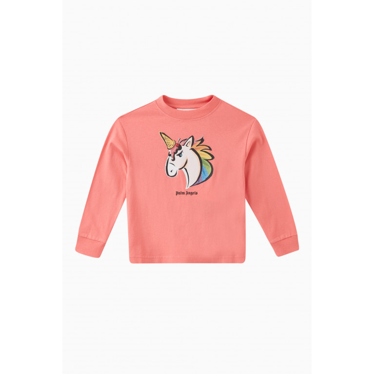 Palm Angels - Unicorn Print T-shirt in Cotton
