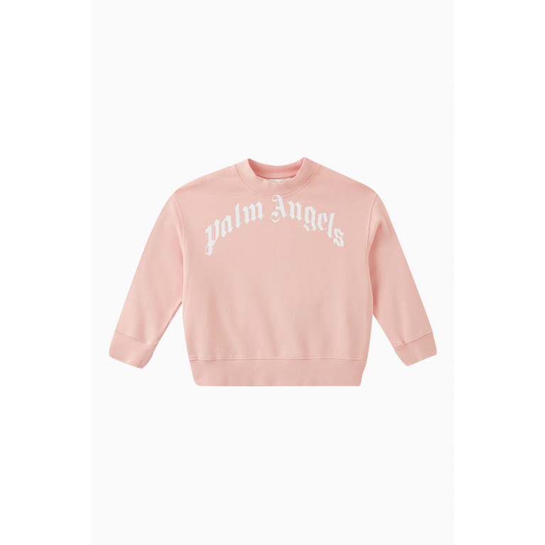 Palm Angels - Logo Print Sweatshirt in Cotton
