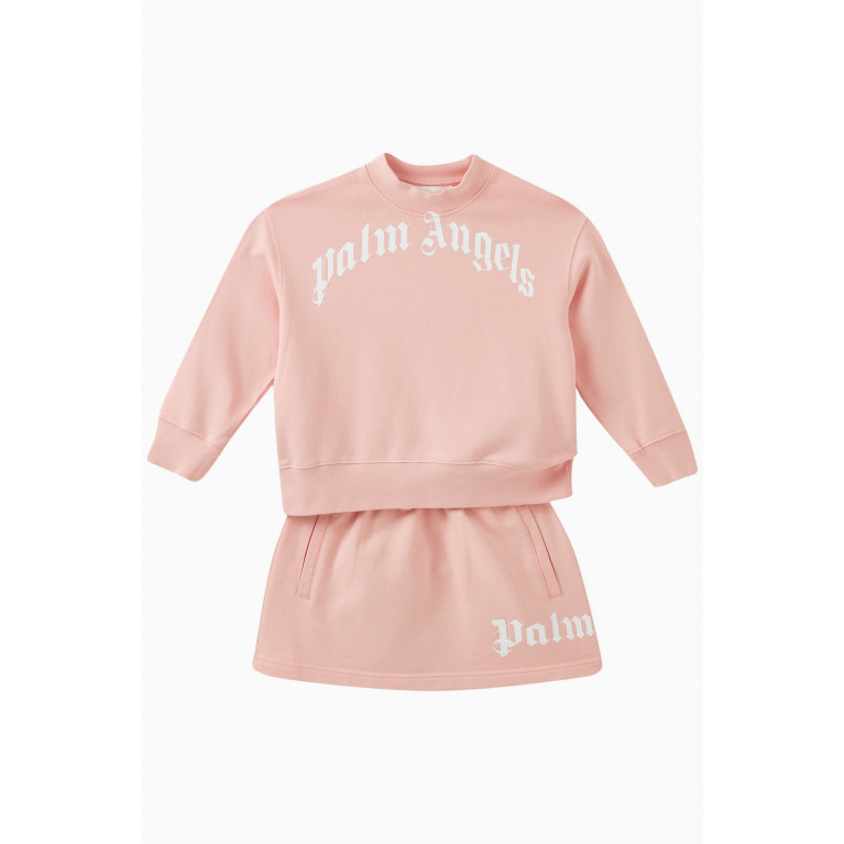 Palm Angels - Logo Print Sweat Skirt in Cotton