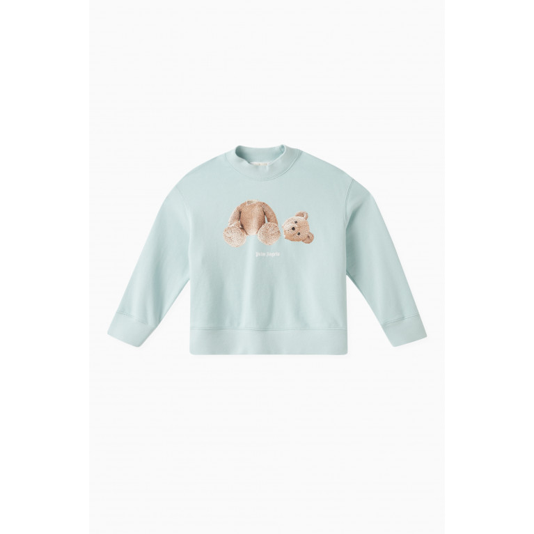 Palm Angels - Palm Angels - Bear Logo Print Sweatshirt in Cotton
