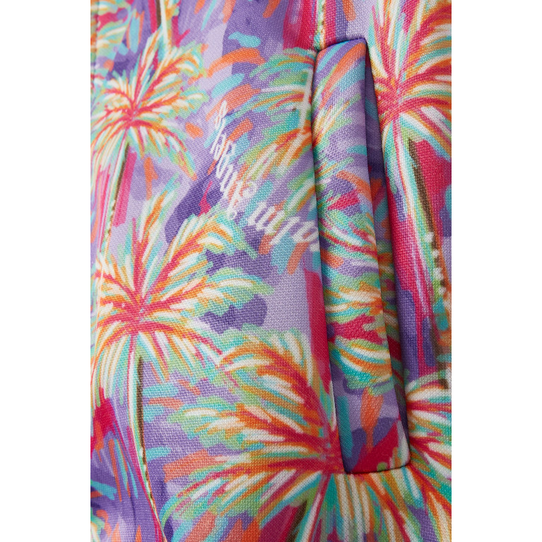 Palm Angels - Palm Tree Print Zip-Through Sweatshirt