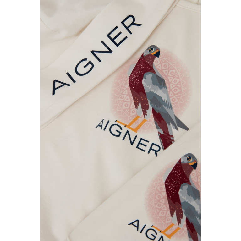 AIGNER - Graphic Print Sleepsuit in Pima Cotton, Set of Three