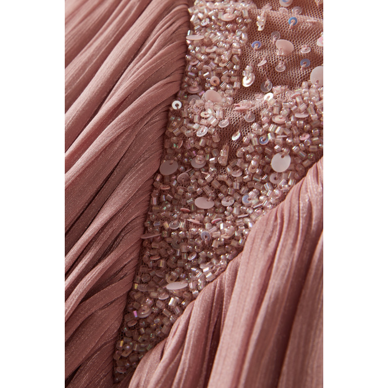 Agua Bendita - Embellished Maxi Dress Pink