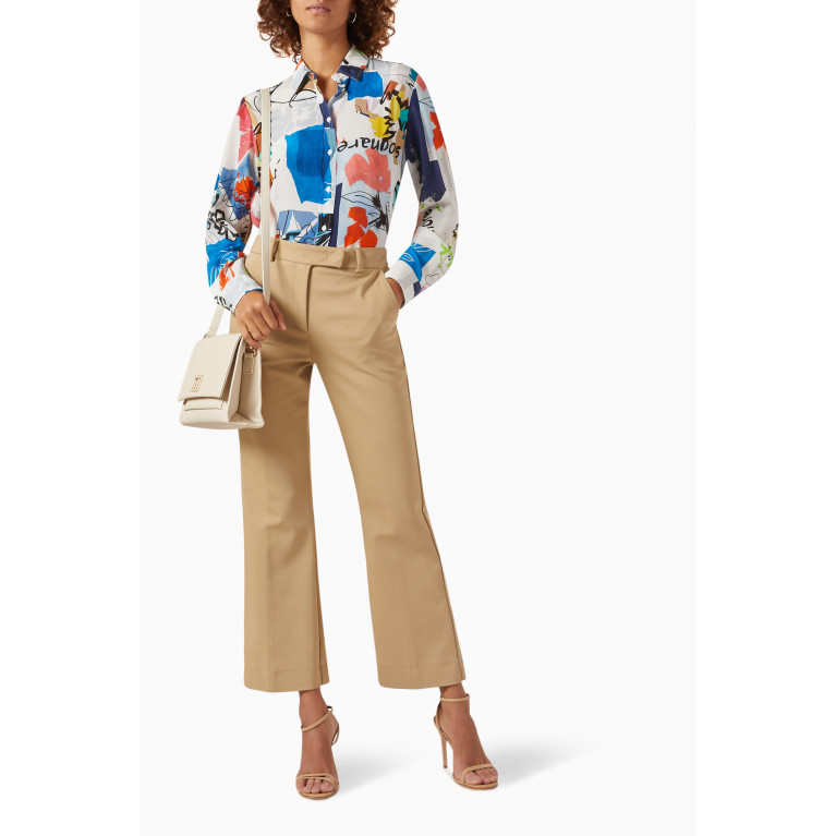 Marella - Fify Straight-leg Pants in Stretch Cotton-blend