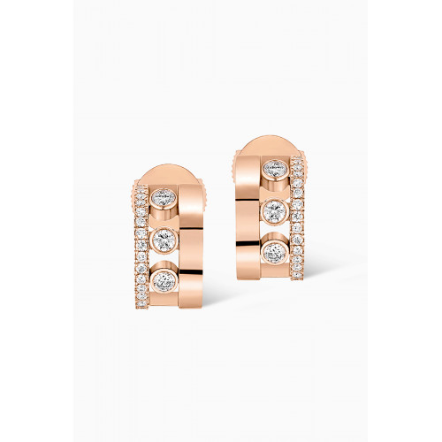 Messika - Mini Move Romane Diamond Hoop Earrings in 18kt Rose Gold