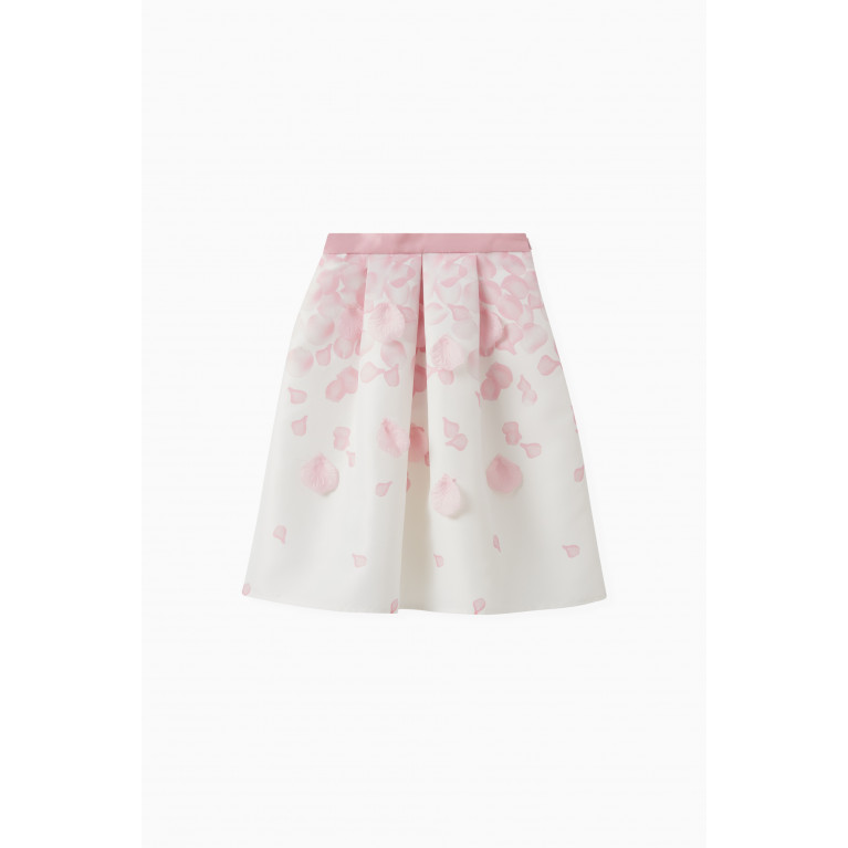 MamaLuma - Floral Print Midi Skirt in Polyester