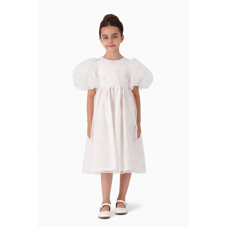 MamaLuma - Polka Dot Bow Dress in Polyester