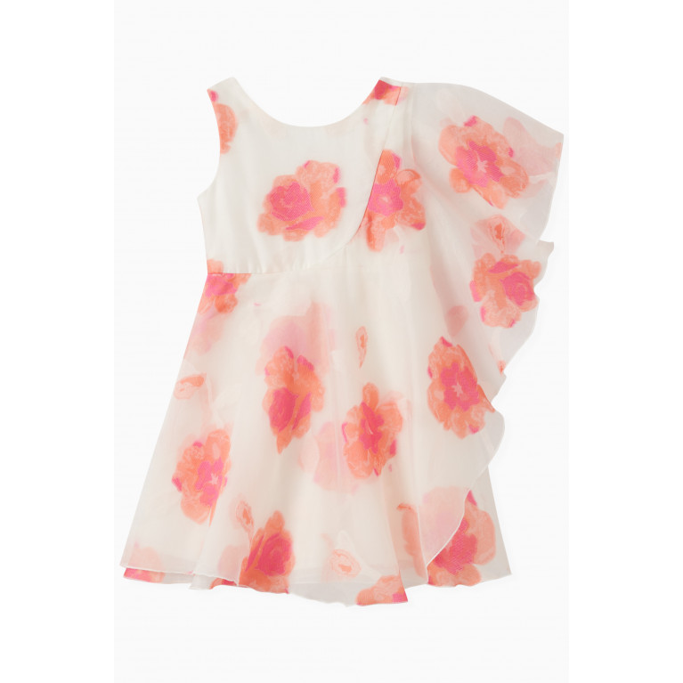 MamaLuma - Floral Asymmetrical Dress in Polyester
