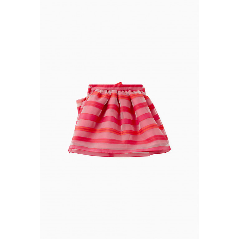 MamaLuma - Striped Bow Skirt in Polyester