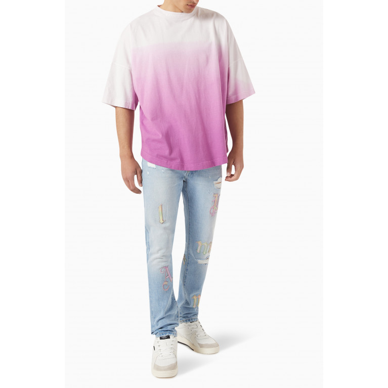 Palm Angels - Gradient T-shirt in Cotton Jersey