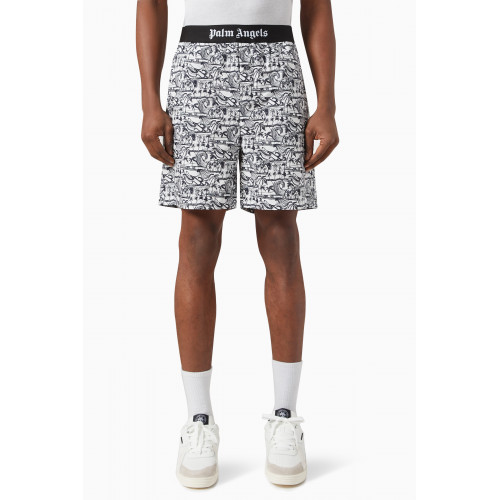 Palm Angels - Wave Easy Shorts in Cotton