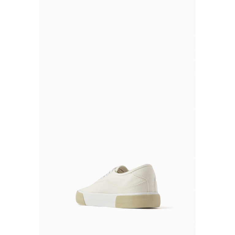 Palm Angels - Logo Sneakers in Cotton Canvas Neutral