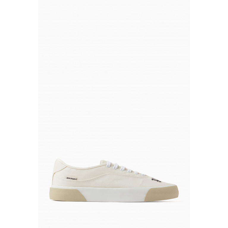 Palm Angels - Logo Sneakers in Cotton Canvas Neutral
