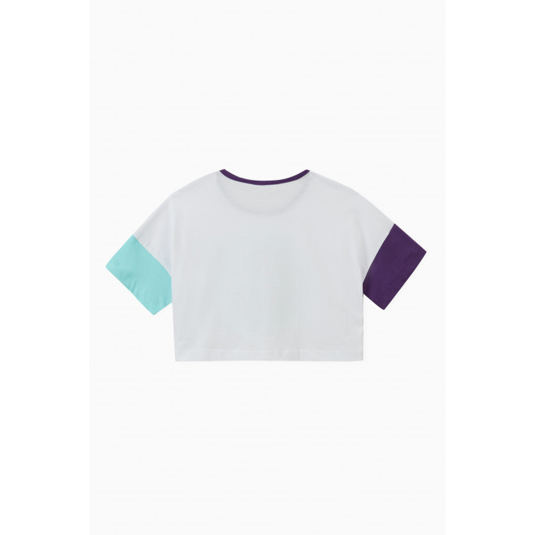NASS - Slogan Cropped T-shirt in Cotton