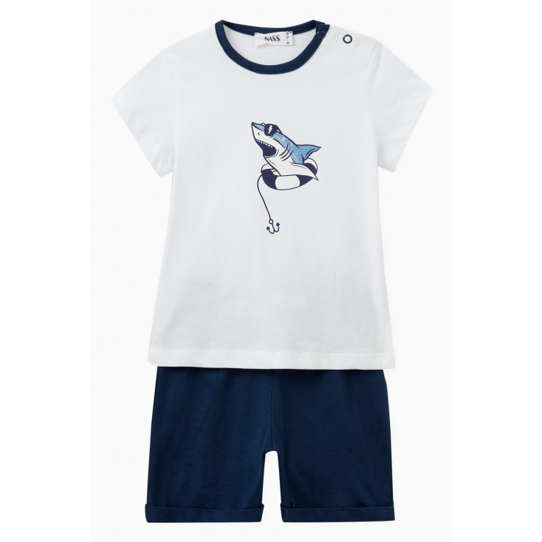 NASS - Shark T-shirt & Shorts Set in Cotton