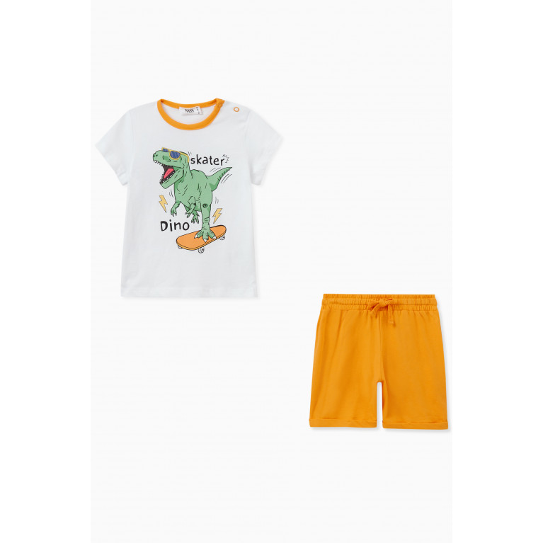 NASS - Dinosaur T-shirt & Shorts Set in Cotton