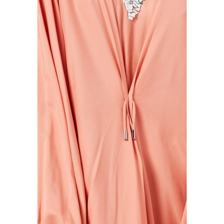 SHATHA ESSA - Coral Sands Embellished Maxi Dress